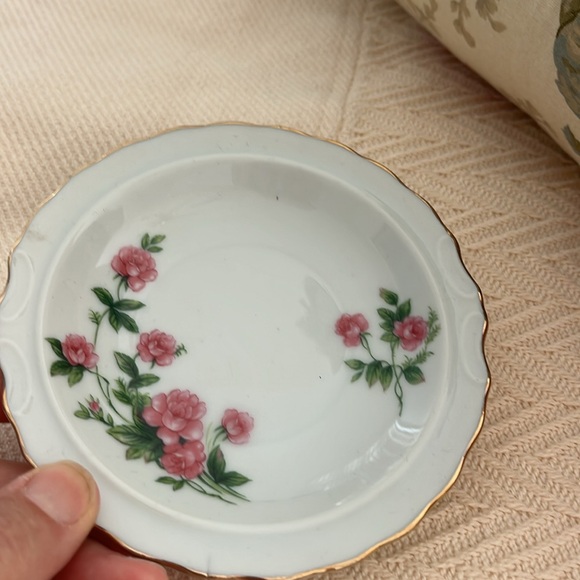 Rare Grandmother creamer and saucer Lefton china  #07812 roses gold trim - Picture 4 of 7